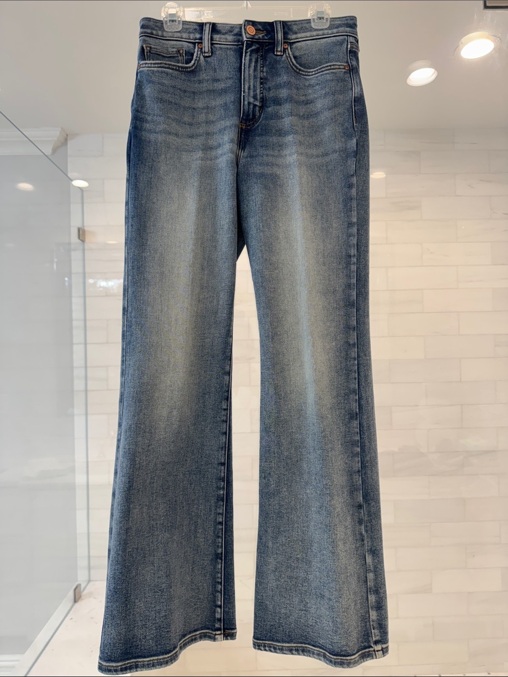 LC Lauren Conrad Medium Blue Wide Leg Jeans
